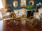 Golden Horse Carriage Decorative Planter