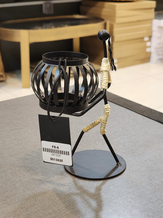 Abstract Tribal Figurine Candle Holder