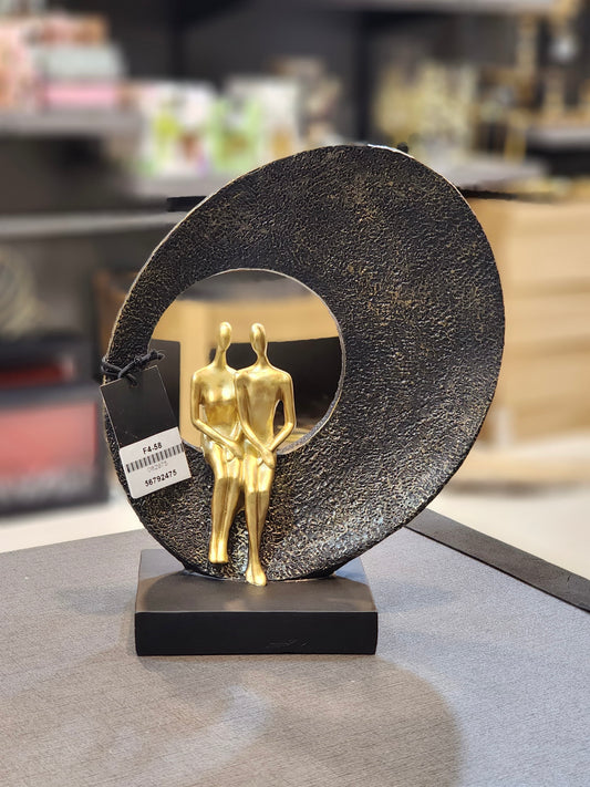 Elegant Modernist Couple Sculpture