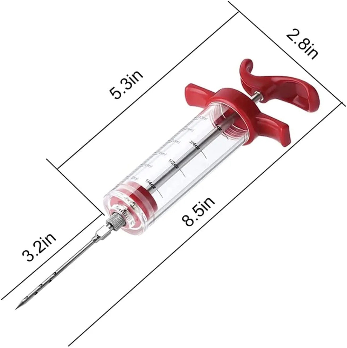 Professional Meat Flavor Injector Syringe Kit