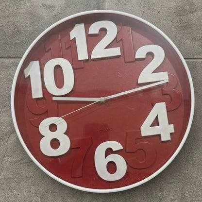 Wall Clock with 3D Numbers