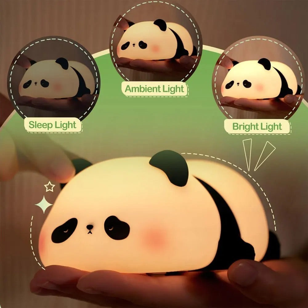 Soft Silicone Panda Night Light for Kids