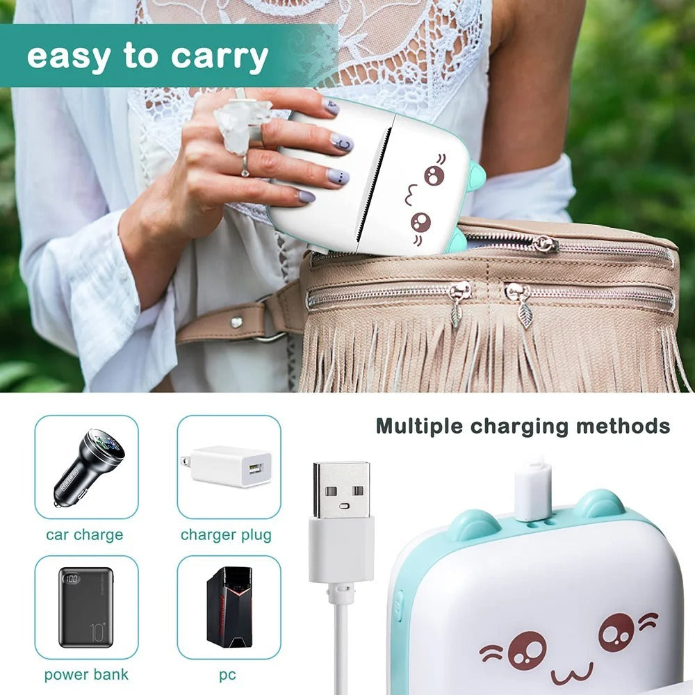Mini Portable Wireless Thermal Pocket Printer