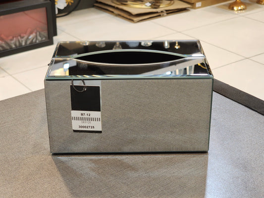 Elegant Mirrored Tissue Box Cover