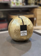 Golden Textured Sphere Decor