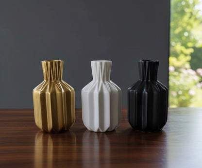 Majestic Trio Fluted Vases