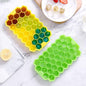 Honeycomb Silicone Ice Cube Trays with Removable Lids