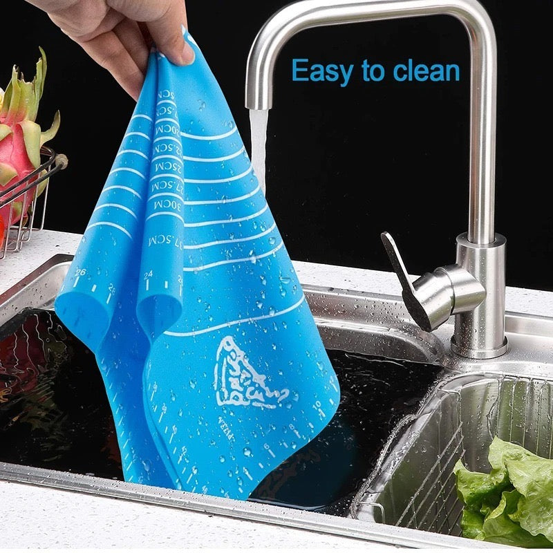 Silicone Baking Mat Kneading Dough Mat (Random Color)