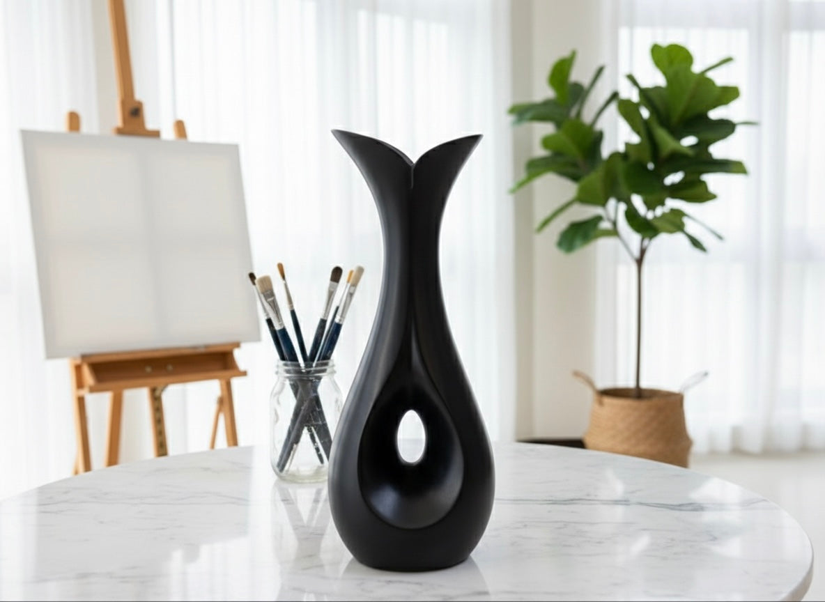 Elegant Abstract Teardrop Vase