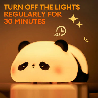 Soft Silicone Panda Night Light for Kids