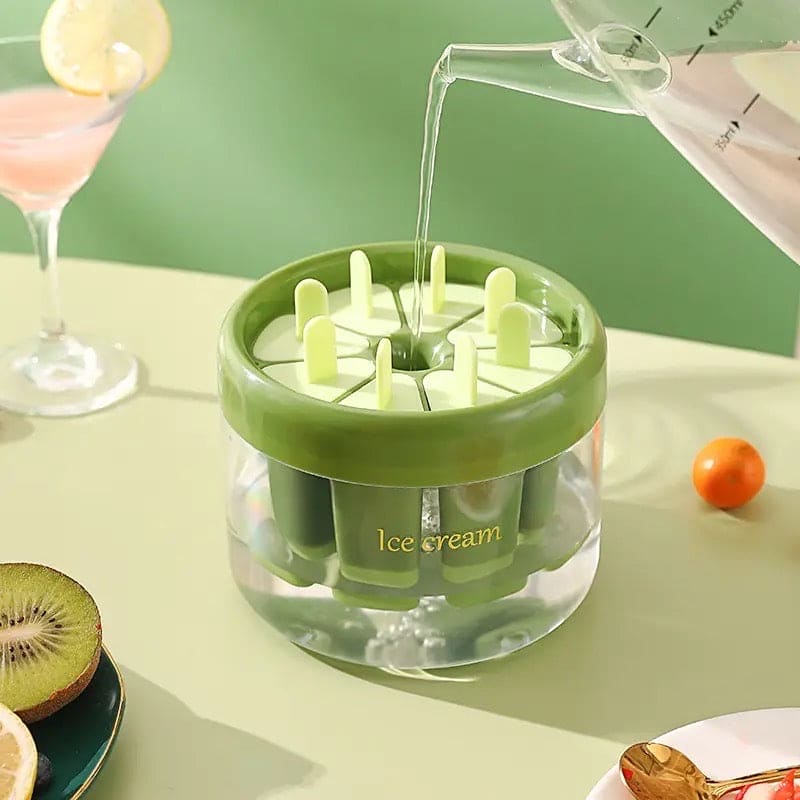 Homemade Mini Popsicle Mold with Storage Container
