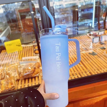 Premium Frosted Gradient Tumbler and Water Bottle Set