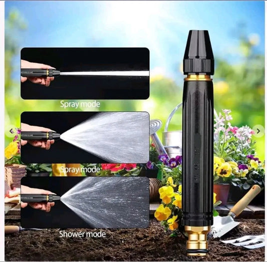 High-Pressure Adjustable Metal Garden Hose Nozzle
