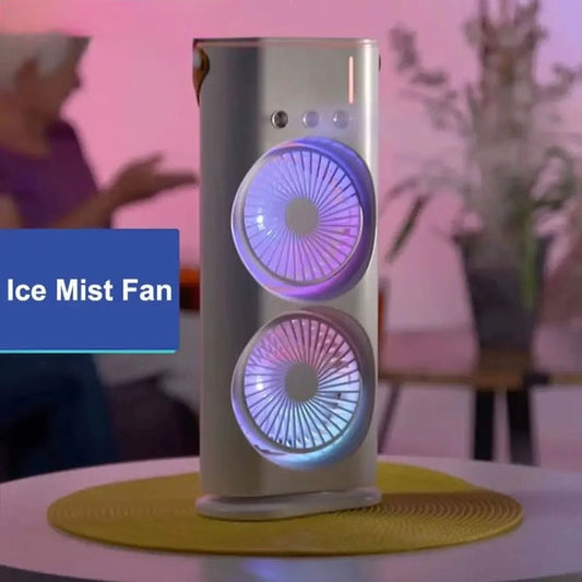 Portable Double-Ended Mist Spray Fan