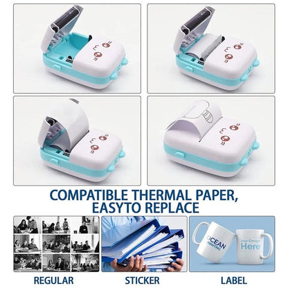 Mini Portable Wireless Thermal Pocket Printer