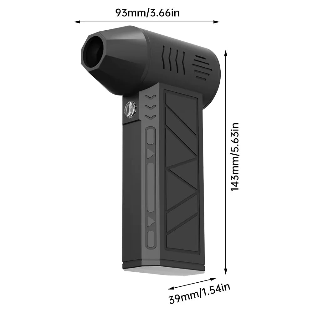 High-Power Rechargeable Mini Jet Fan and Duster