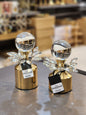 Crystal Orb Gold Decorative Finials (2 Piece) (Only In Karachi)