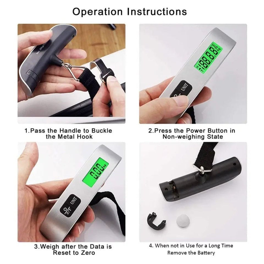 Digital Portable Luggage Scale (50kg / 110lb)