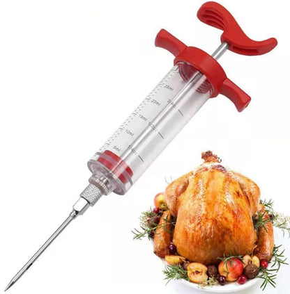 Professional Meat Flavor Injector Syringe Kit