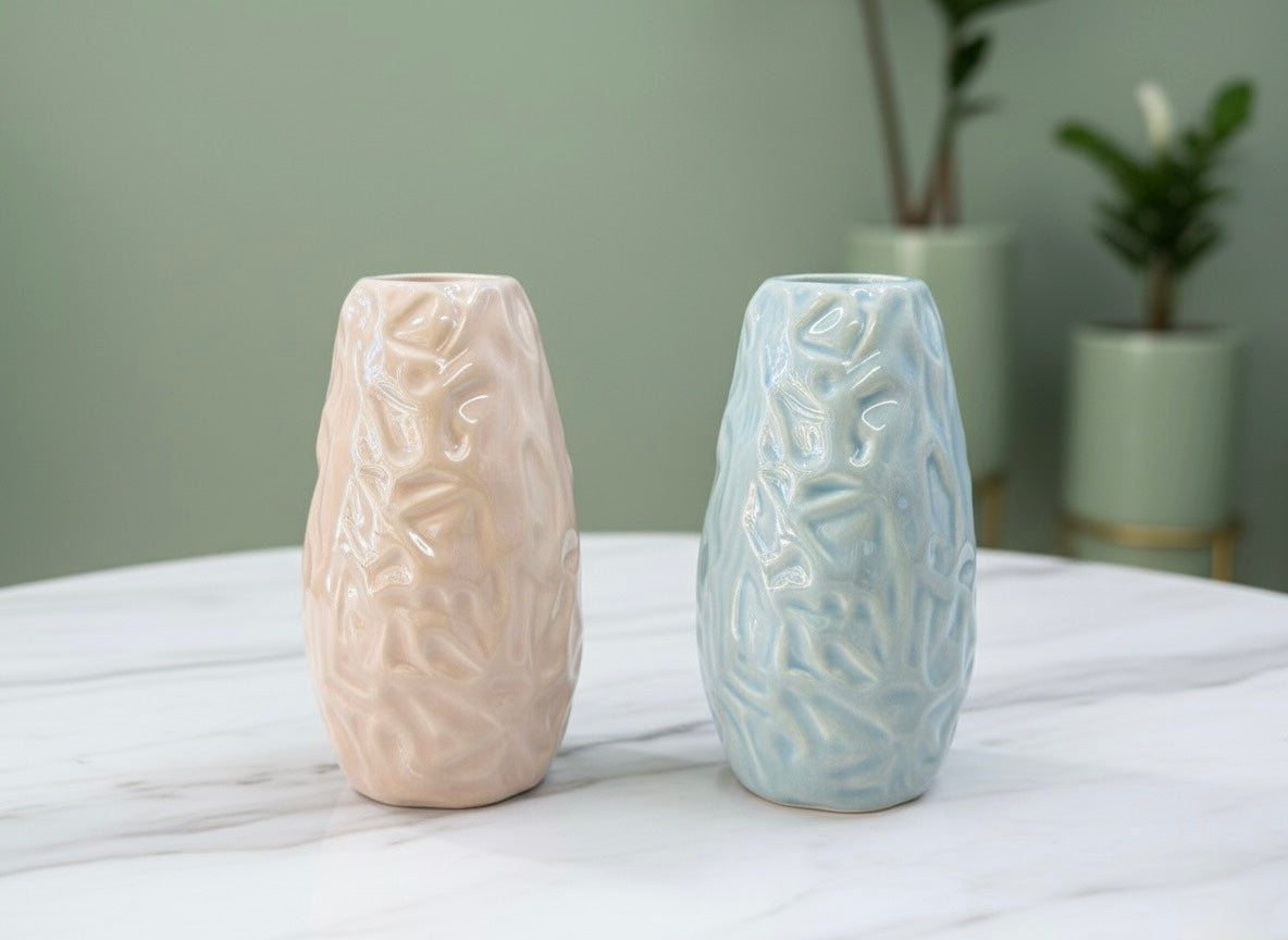 Ceramic Textured Vases