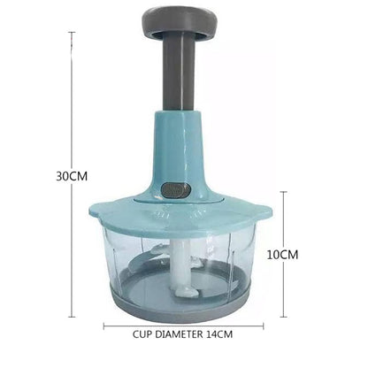 Manual Press Vegetable Chopper and Baby Food Processor