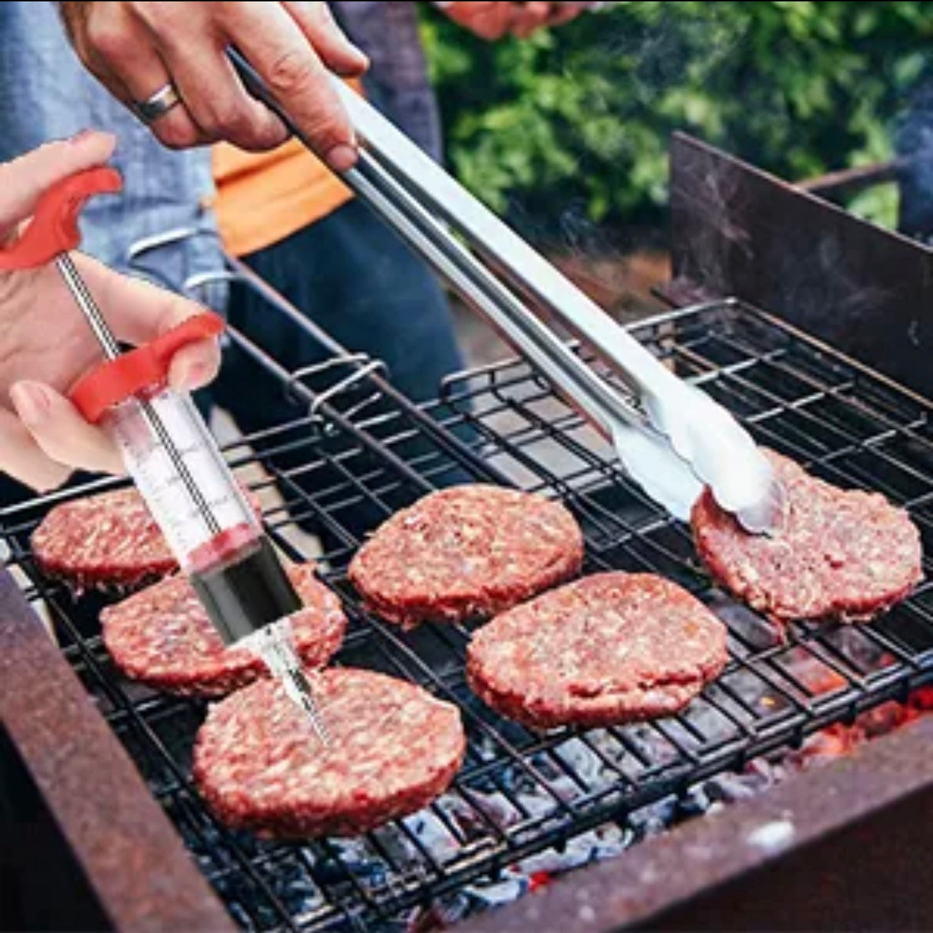 Professional Meat Flavor Injector Syringe Kit