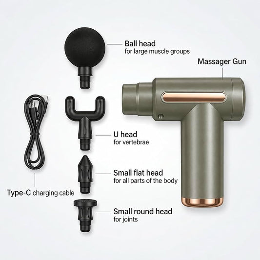 Portable Fascial Massage Gun Set