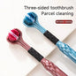 360° Triple-Bristle Efficiency: The Three-Sided Deep Clean Toothbrush