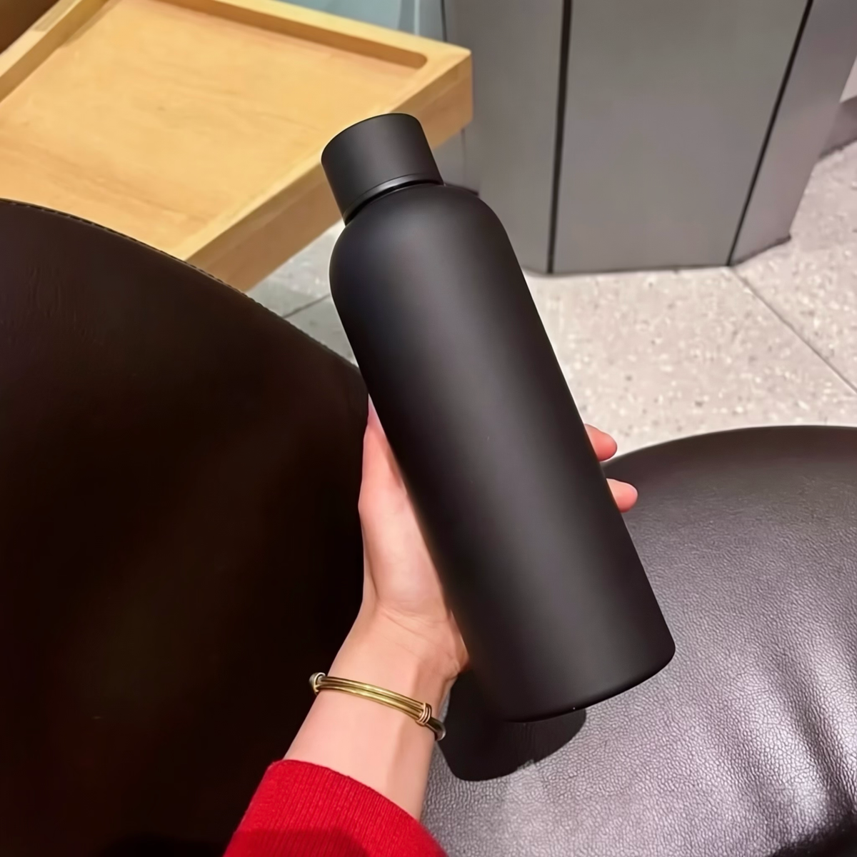 Matte Finish Stainless Steel Vacuum Insulated Water Bottle - 500ml