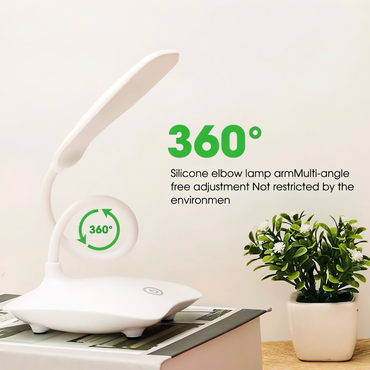 Flexible Gooseneck Rechargeable LED Desk Lamp