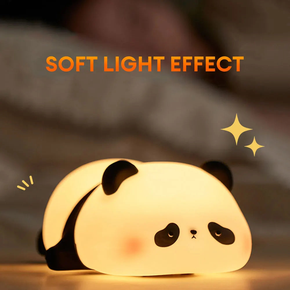 Soft Silicone Panda Night Light for Kids