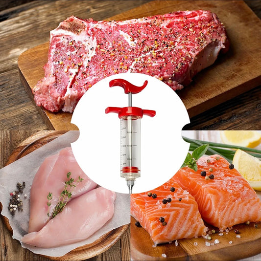 Professional Meat Flavor Injector Syringe Kit
