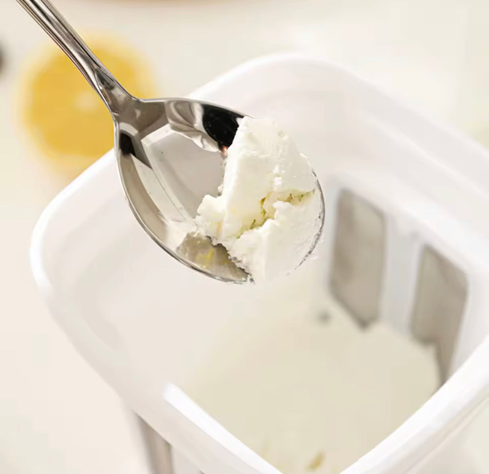 Greek Yogurt Strainer & Whey Separator Container with Fine Mesh Filter