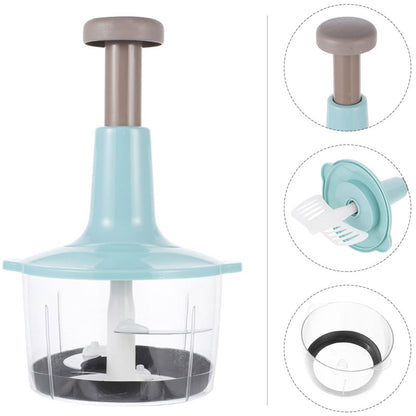 Manual Press Vegetable Chopper and Baby Food Processor