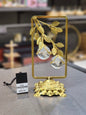 Decorative Golden Branch Dual Crystal Ball