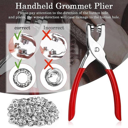 Professional Handheld Grommet Plier Kit