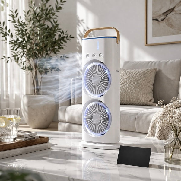 Portable Double-Ended Mist Spray Fan