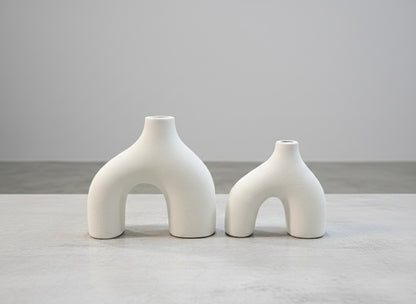 Artisan Sculptural Arch Vase Set (2 Piece)