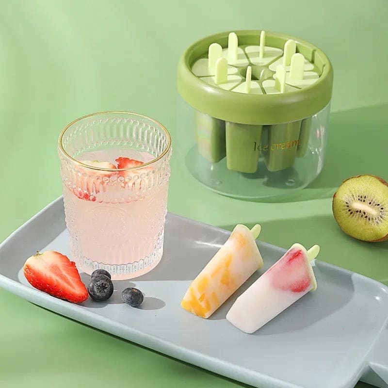 Homemade Mini Popsicle Mold with Storage Container