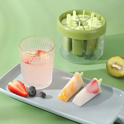 Homemade Mini Popsicle Mold with Storage Container