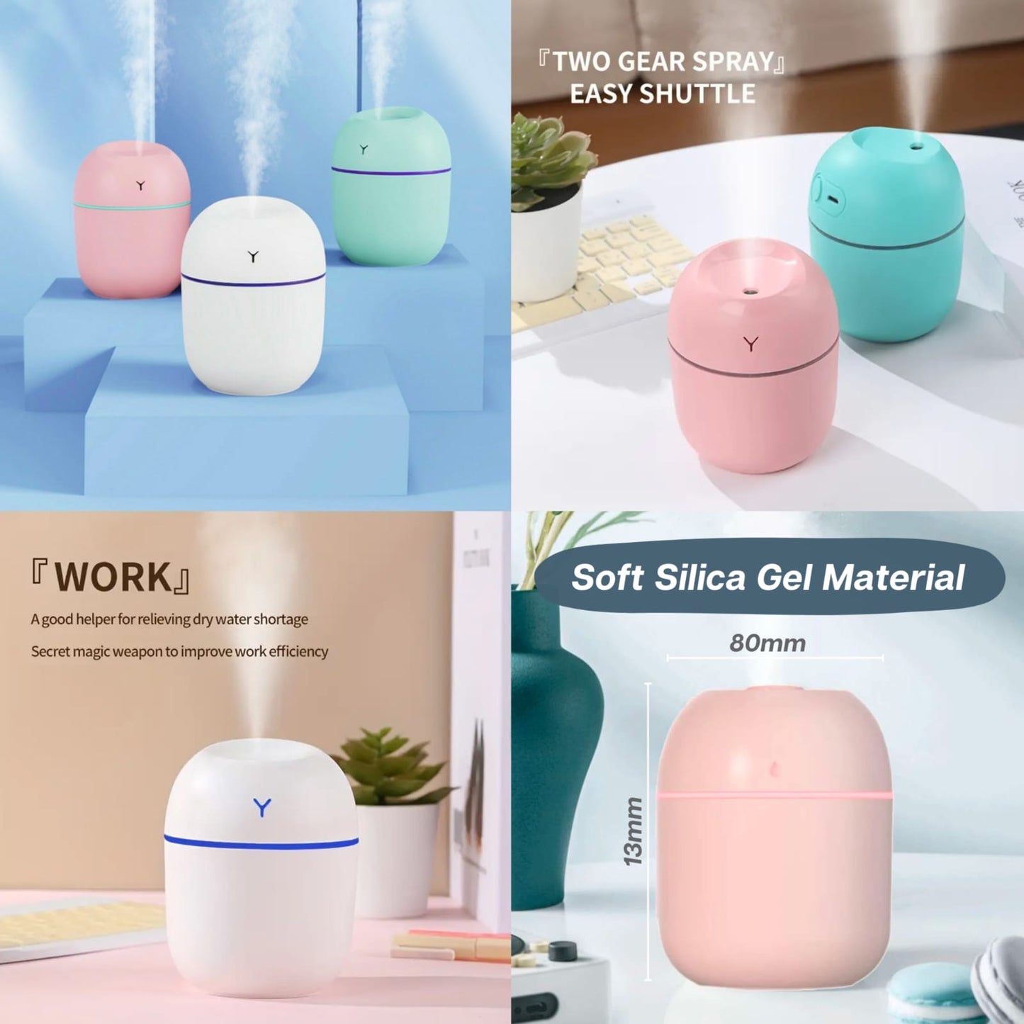 Serene Mist Portable Mini Humidifier