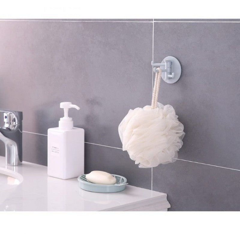 Rotating 3-Arm Adhesive Wall Hooks (5-Hooks)