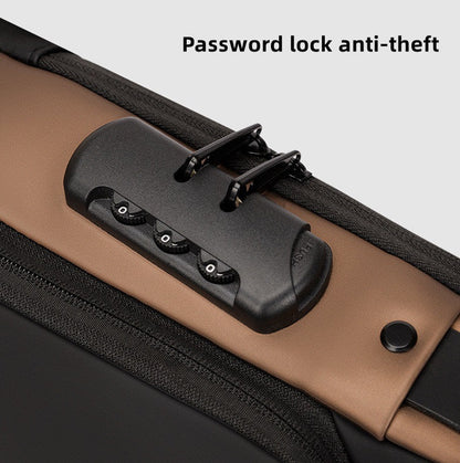 Anti-Theft Waterproof Sling Bag with USB Charging Port