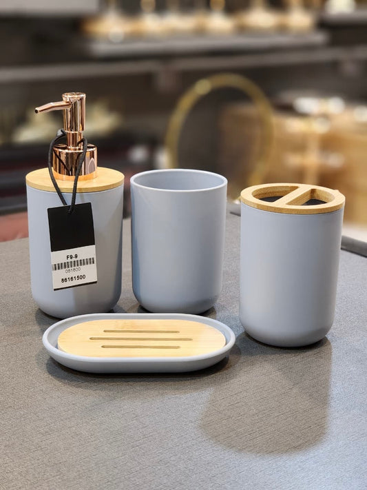 Modern 4-Piece Bathroom Accessories Set