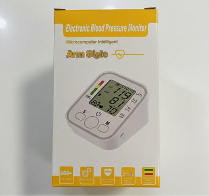 Digital Blood Pressure Monitor – Fully Automatic Upper Arm BP Machine with Heart Rate Monitor