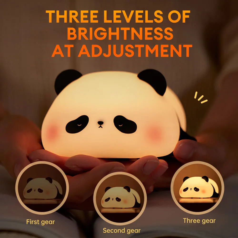 Soft Silicone Panda Night Light for Kids