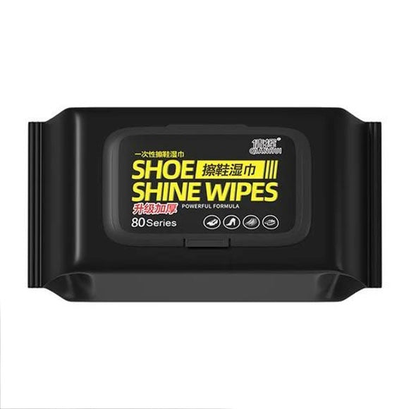 Quick-Clean Instant Shoe Shine Wipes (80 Sheets)