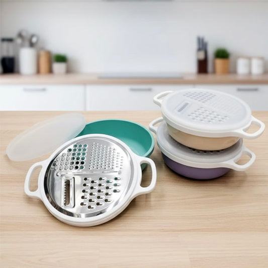 Multi-Functional Vegetable Grater with Plastic Storage Case & Cover