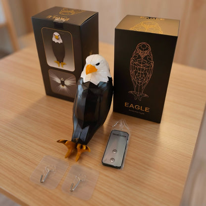 Geometric Bald Eagle LED Ambient Wall Light with Remote Control