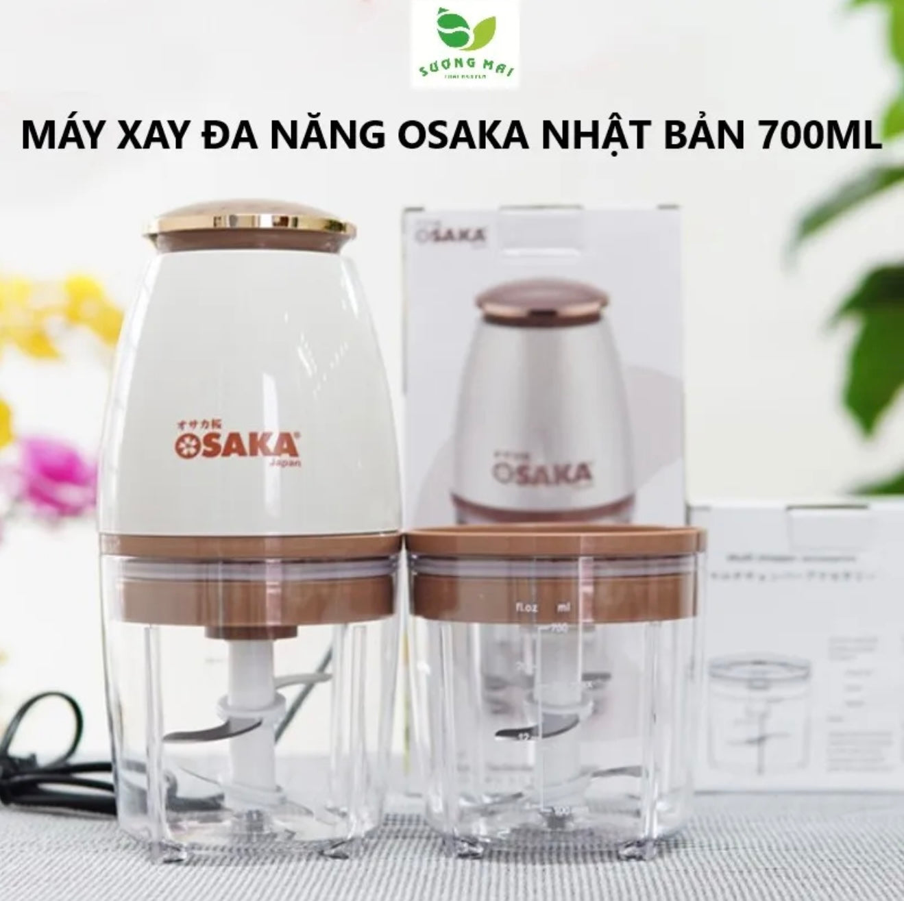 Osaka Japan 2-in-1 Electric Food Chopper & Processor
